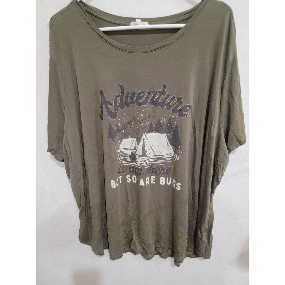 Maurices Adventure Is Out There Short Sleeve Graphic Shirt Womens Plus 3X